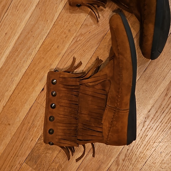 COMFORTVIEW MOCCASIN ZIPPER SHOES BROWN - Picture 3 of 9